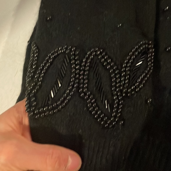 Vintage Amoretti Wool Black Beaded Sweater - Picture 4 of 11